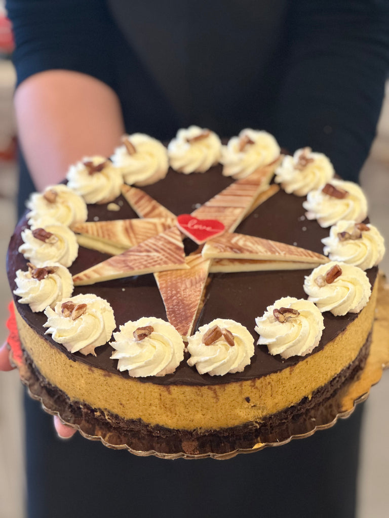 Pumpkin chocolate mousse (10inch) (serves 10 to 12 people)
