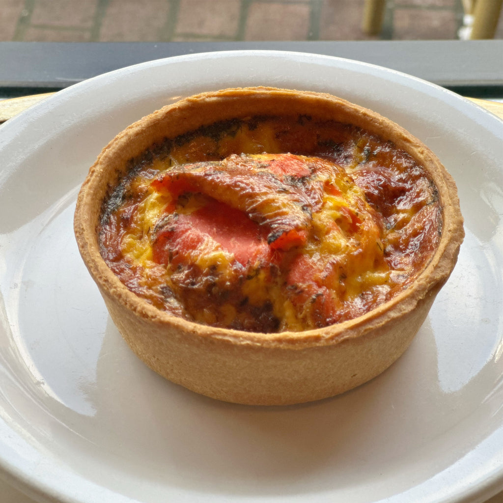 Salmon quiche