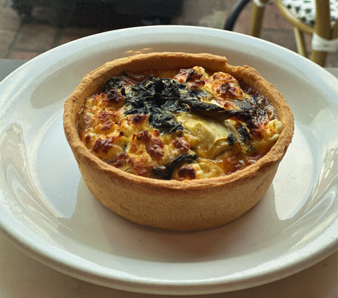 Salmon quiche